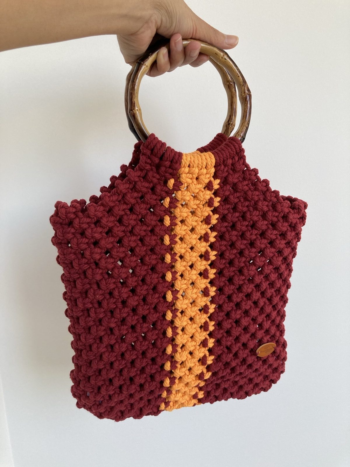 Rhea creating handmade pieces